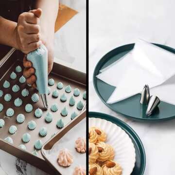 Complete Cake Decorating Supplies Kit with Piping Bags and Tips