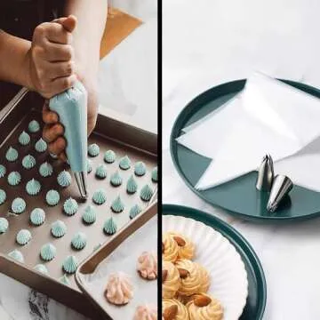 Complete Cake Decorating Supplies Kit with Piping Bags and Tips