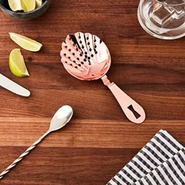 Barfly Scalloped Julep Strainer for Perfect Cocktails