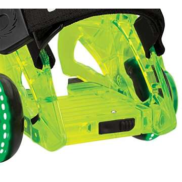 Razor Jetts DLX Heel Wheels for Kids - Neon Green Adventure