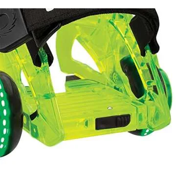 Razor Jetts DLX Heel Wheels for Kids - Neon Green Adventure