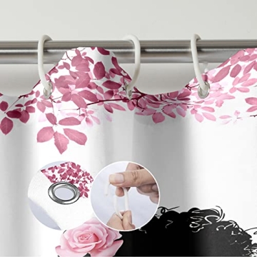 Stylish TYAKASHA Shower Curtain with Eiffel Tower Design