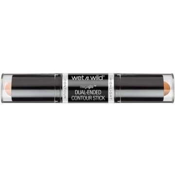 wet n wild MegaGlo Dual-Ended Contour Stick, Light Medium, Cruelty-Free