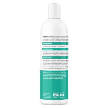 VetWELL Shampoo for Dogs Cats & Horses - Topical Shampoo with Oatmeal & Aloe -12oz Mint Scent