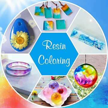 UV Resin - Improved 500g Crystal Clear Hard Ultraviolet Curing Epoxy Resin for DIY Jewelry Making, DIY Resin Mold - UV Glue Solar Cure Sunlight Activated Resin for Casting & Coating, Craft Decoration