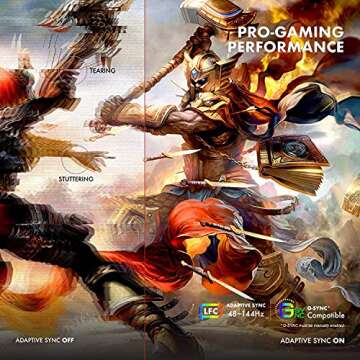 Viotek GNV34DBE2 34-Inch UWQHD 144Hz Multimedia Gaming Monitor, Ultrawide 21:9 3440x1440p, Low Lag 1ms MPRT, FreeSync & G-Sync-Ready, HDR, 4000:1, 2X DP 2X HDMI 1x Audio Out (VESA)