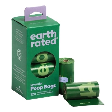 Earth Rated Lavender Dog Poop Bags Leak-Proof 120 Count