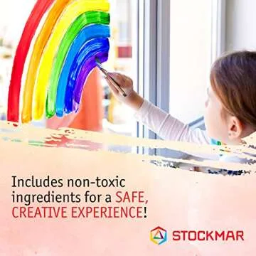 Stockmar Watercolor Paint- 6 Set, Washable Paint for Kids, Homeschoolers & Students, Waldorf Art Supplies (6 Bottles, 20 mL each)