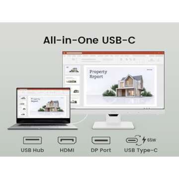 BenQ GW2486TC USB Hub Monitor 24" FHD IPS | Eye-Care, Noise Cancelling, Adaptive Brightness