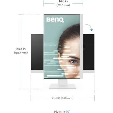 BenQ 24" USB Hub Monitor with Eye-Care Tech Features
