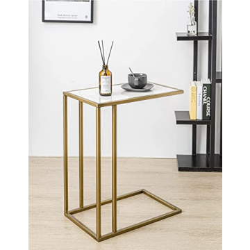 Elegant Marble Side Table for Compact Living Spaces