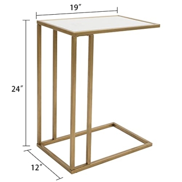 Elegant Marble Side Table for Compact Living Spaces