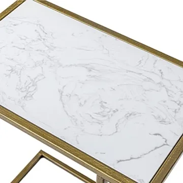 Elegant Marble Side Table for Compact Living Spaces