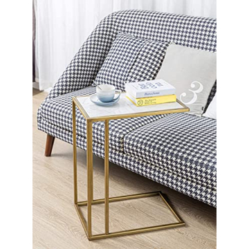 Elegant Marble Side Table for Compact Living Spaces