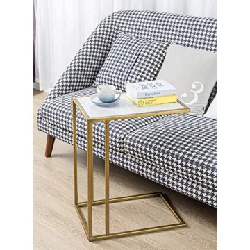 Elegant Marble Side Table for Compact Living Spaces