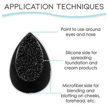 JelSponge, The Original Silicone and Soft Sponge Makeup Blender, Dual Use, Spread and Blend Foundation, Silisponge