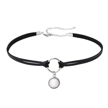 Sacina Gothic O Ring Crystal Choker Necklace for Women