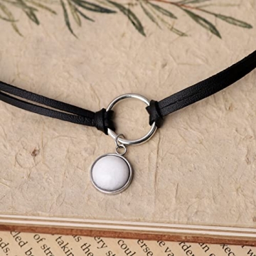 Sacina Gothic O Ring Crystal Choker Necklace for Women