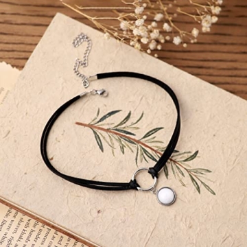 Sacina Gothic O Ring Crystal Choker Necklace for Women