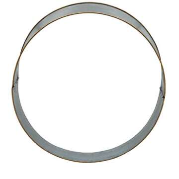 Elegant Gold Rim Galvanized Christmas Tree Ring