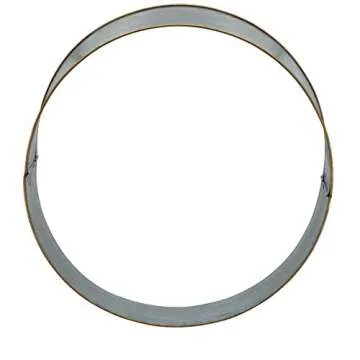 Elegant Gold Rim Galvanized Christmas Tree Ring