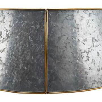 Elegant Gold Rim Galvanized Christmas Tree Ring