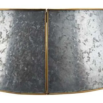 Elegant Gold Rim Galvanized Christmas Tree Ring