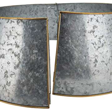 Elegant Gold Rim Galvanized Christmas Tree Ring