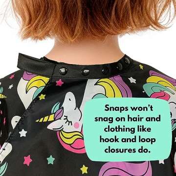 Plum Hill Kids Unicorn Hair Cutting Cape - Size 7, Girls
