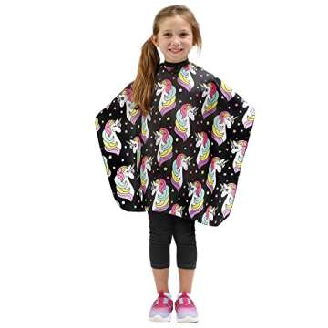 Plum Hill Kids Unicorn Hair Cutting Cape - Size 7, Girls
