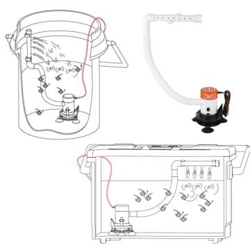 SEAFLO Portable Livewell Aerator Kit - 12V, 350 GPH