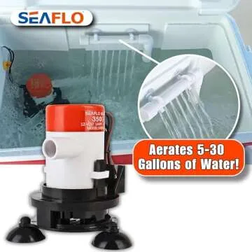 SEAFLO Portable Livewell Aerator Kit - 12V, 350 GPH