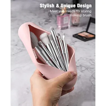 FERYES Travel Makeup Brush Holder for Clean and Organized Brushes