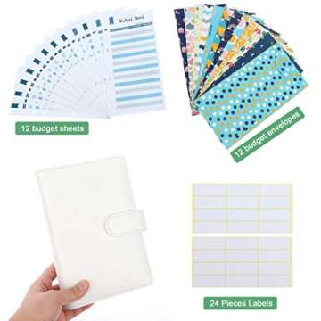 28 Piece Budget Binder for Stylish Cash Management