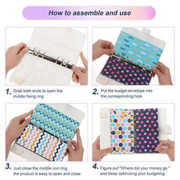 28 Piece Budget Binder for Stylish Cash Management