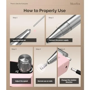 MelodySusie 30000RPM Nail Drill Perfect for Home Use