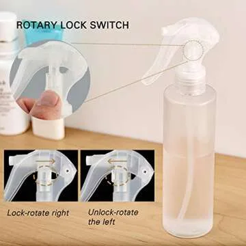 Denkee Spray Bottles - 7oz Refillable Mist Sprayers Pack