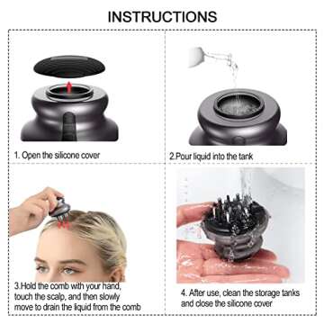 Oradrem Scalp Applicator Comb for Hair Care Excellence