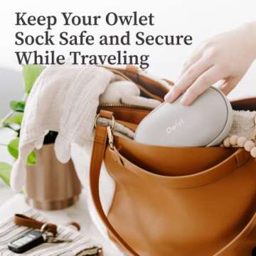 Owlet Dream Sock Travel Case - Keep Your Baby Monitor Safe and Organized On-The-Go