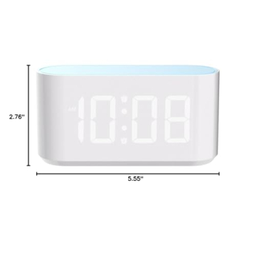 ONLAKE Digital Alarm Clock with Night Light and Dual Alarms