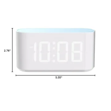 ONLAKE Digital Alarm Clock with Night Light and Dual Alarms