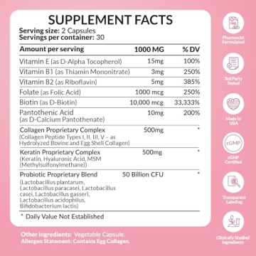 FLORATIN Hair, Skin, and Nails Vitamins for Women