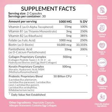 FLORATIN Hair, Skin, and Nails Vitamins for Women