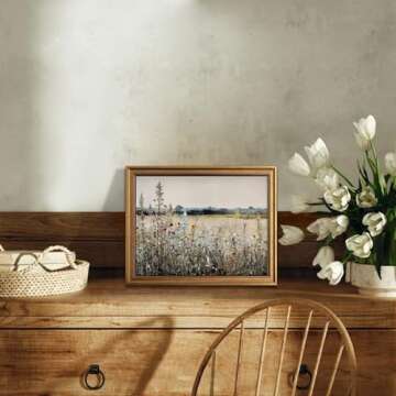 Stunning KBKBART Gold Framed Vintage Wall Art for Home Decor