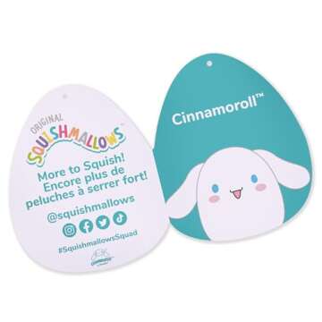 Squishmallows Original Sanrio 14-Inch Cinnamoroll Plush - Large Ultrasoft Official Jazwares Plush