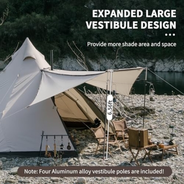 Naturehike Ranch Hot Tent for 6-8 Person Family Camping