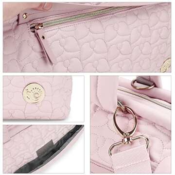 Stylish Baby Diaper Bag Tote with Shoulder Strap