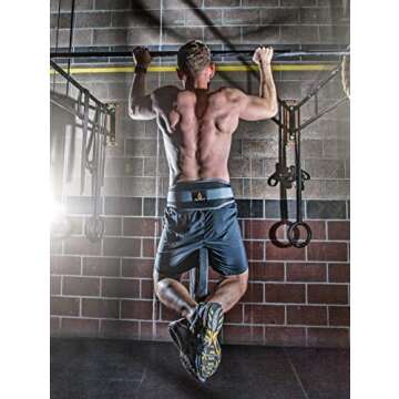 Fire Team Fit Weighted Belt with Chain, For Pullups, Dips, Weight Lifting, Powerlifting, & Cross Training