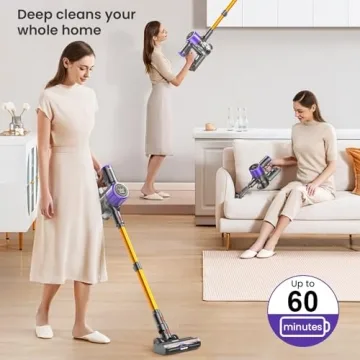 Powerful Cordless Vacuum Cleaner with Touch Screen