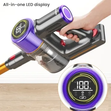 Powerful Cordless Vacuum Cleaner with Touch Screen